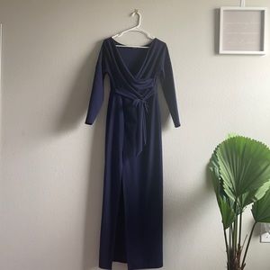Beautiful navy blue dress attend wedding/event